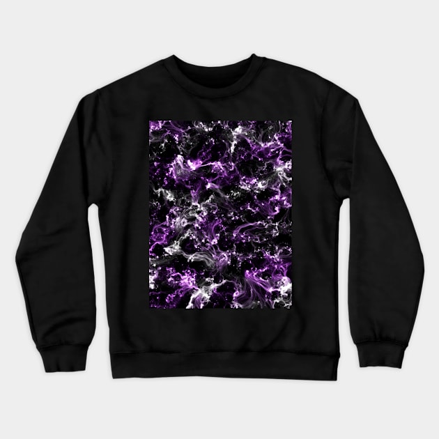 Purple an white nebula Crewneck Sweatshirt by Nerdiant